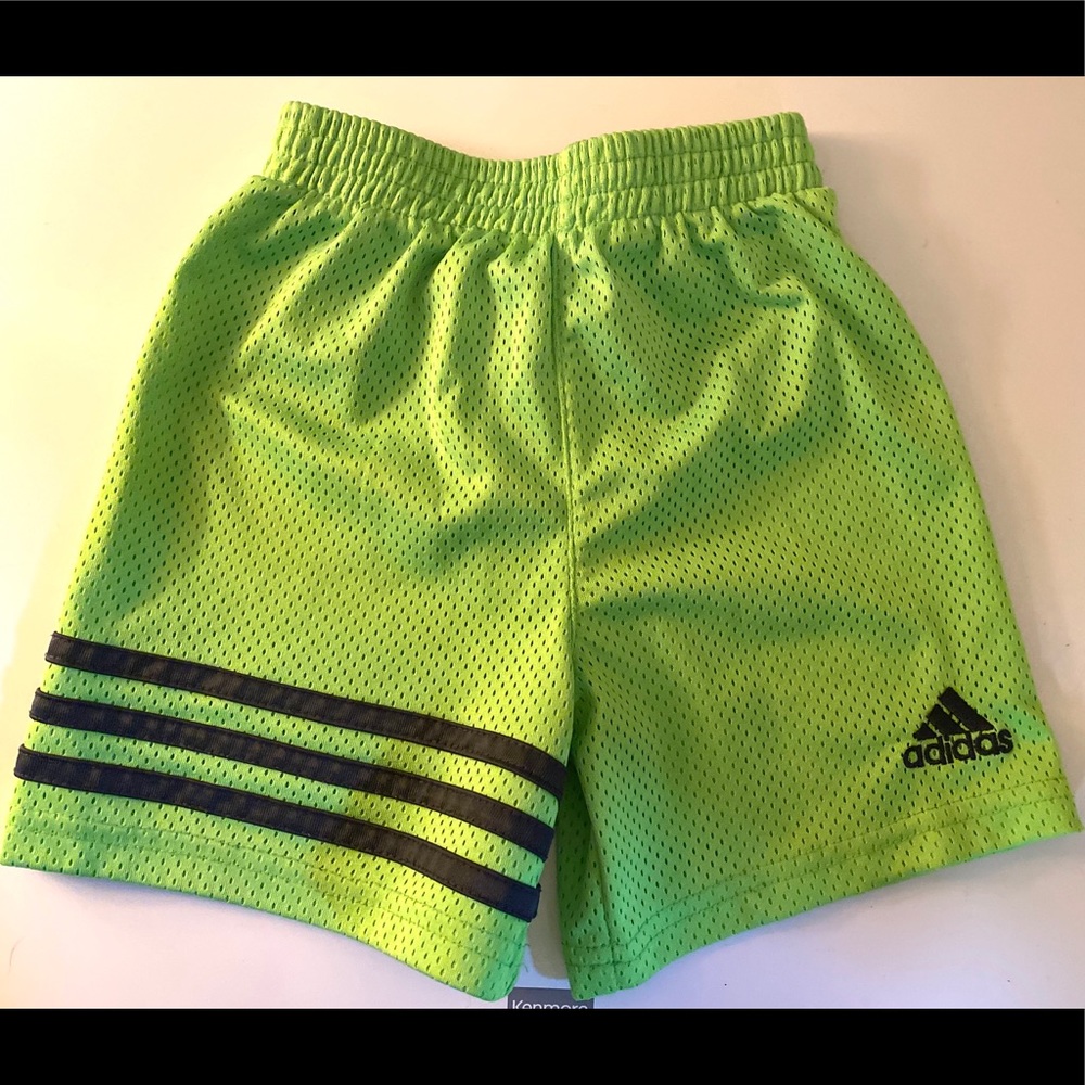 Boys addidas green bright sport shirts 3t